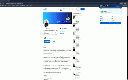 Profile Exporter for LinkedIn™ :: Export LinkedIn candidate profiles to a clean CSV file. 3 free exports per day — upgrade to Lifetime Deal for unlimited use.