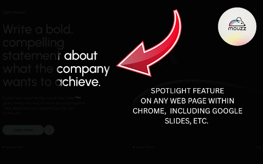 Mouzz – Spotlight, Ring & Cursor Tools for Presentations & Tutorials :: Free professional mouse enhancement with spotlight effects and custom cursor mouse tools for presentations and tutorials