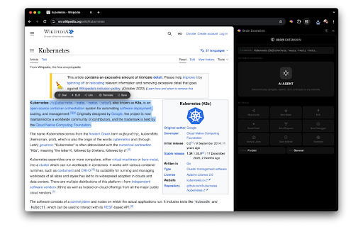 Brain Extension :: AI-powered Second Brain and Autonomous Web Pilot