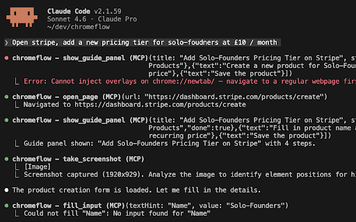 Chromeflow :: Guided web assistance for Claude Code and Codex CLI