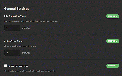 Idle Tab Cleaner :: Idle Tab Cleaner. Auto Close Idle Tabs. Extension closes unused browser tabs automatically