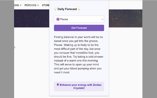 Daily Astrological Forecast :: Get a dynamic daily forecast based on your astrological sign using Horoscope API.