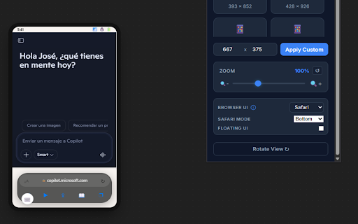 Mobile View Simulator :: Simulate mobile resolutions directly within your browser tab.