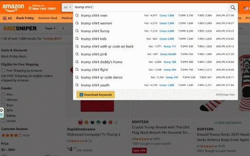 AMZSniper Free merch Amazon & kdp Quick View :: amzsniper is the all-in-one tool for Merch By Amazon and KDP streamlining product research and auto upload for faster workflow.