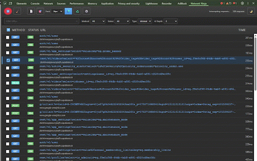 Network Ninja :: Enhanced network request inspection with secure curl generation for Chrome DevTools
