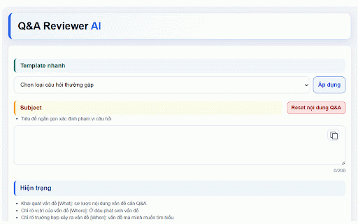 Q&A Reviewer AI :: Review and improve Q&A content using AI.
