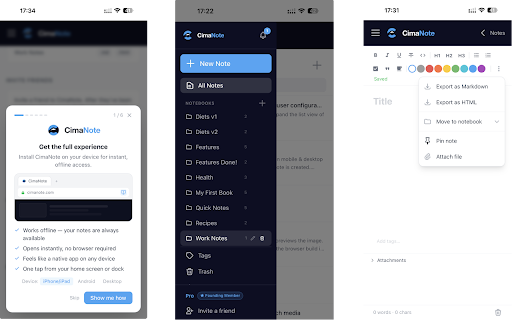 Cimanote Web Clipper :: Clip web pages, articles, and selections directly into Cimanote.