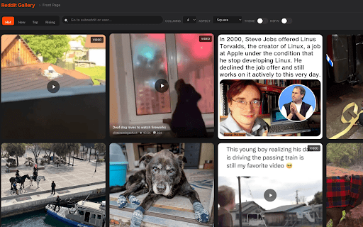 Griddit :: Turns any subreddit or user profile into a beautiful, modern media grid gallery.