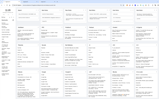 NewTab Startpage Organizer Dashboard :: A customizable startpage with your bookmarks, notes, todo lists, kanban boards and more.