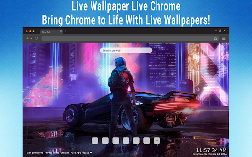 Cyberpunk Girl 4K Wallpaper :: Enter a futuristic world with the Cyberpunk Girl 4K Live Wallpaper extension!