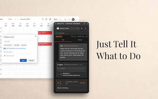 Banus Pro – AI Browser Automation :: Automate web tasks with natural language: logins, forms, scraping, and multi-step workflows—right in your browser.