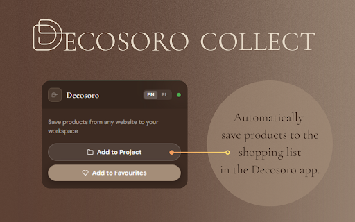 Decosoro Collect :: Collect products from any website and add to Decosoro.