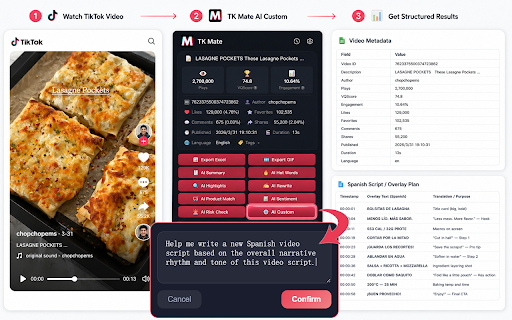TikTok Mate - AI CODEX & Analytics & Downloader :: real-time core metrics, watermark-free downloads, AI-powered & product analysis, CODEX automation for bulk account growth