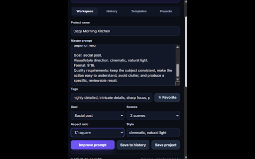 Prompt Studio for Dola AI :: Write, organize, improve, and plan prompts for Dola AI with local-first storage.