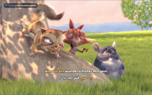 SubVibe - AI Subtitle Translator :: AI subtitles for streaming video — in sync, cached free on replay, or hear it translated aloud live in your language.