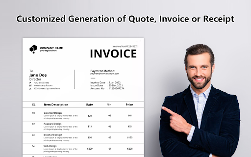 Invoice Generator :: Fast and Secure Invoice Generation to Elevate Your Brand!