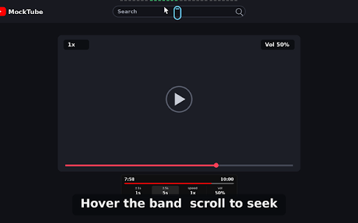 On the Sofa for YouTube -Edge Wheel- :: Wheel-only seek, speed, and volume on YouTube videos and Shorts. Transparent area at the top, stays out of the way.