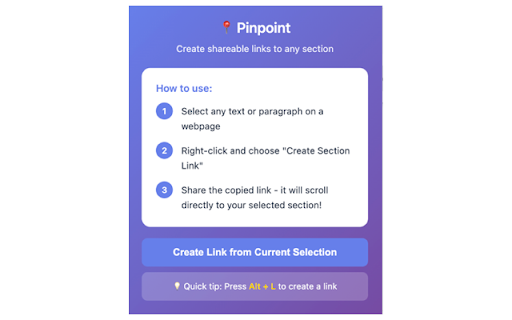 Pinpoint :: Create shareable links to any text on any webpage - pinpoint precision for sharing