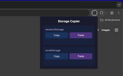 Session & Local Storage Copier :: Copy sessionStorage & localStorage across different browsers and profiles via system clipboard