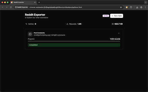 Reddit Exporter :: Export your Reddit saved posts, upvoted posts, comments and more