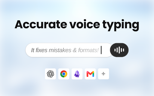 voiceappear: Smart Speech to Text Dictation & Voice Typing :: Voice typing on any website. Hold a shortcut, speak, and your words appear as clean, ready-to-send text.