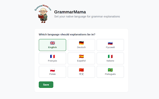 AI Grammar Checker, Spell Checker And Translator :: Fix grammar, spelling mistakes and translate in 9 languages. Explains every error in your native language. Free, no account needed.