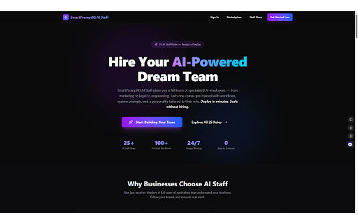 SmartPromptIQ - AI Prompt Generator :: Your AI Operating System — SmartPromptIQ prompts, AI Staff, and agents. Improve, summarize, explain & run AI on any page.