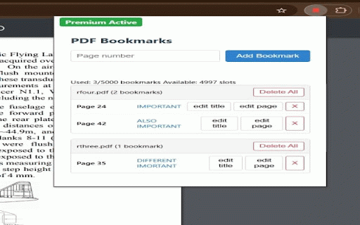 Bookmark PDF Pages – Offline PDF Reader Tool for Chrome :: Bookmark specific pages in online or local PDFs. Works offline in Chrome. Great for students, researchers, and professionals.