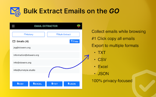 Email Extractor Pro - Bulk Extract Emails :: Ultimate Email Extractor & Email Scraper, Collect & Save Emails on the go. Bulk Email Extractor from link list.