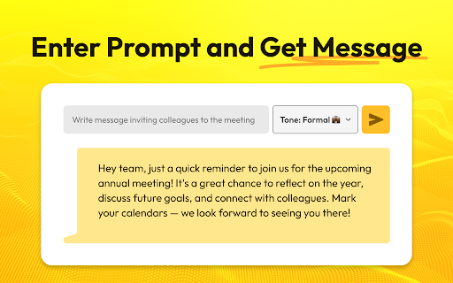 AI Message Generator :: Try AI Message Generator for writing a letter. This ai response generator streamlines message creation, ensuring message clarity.