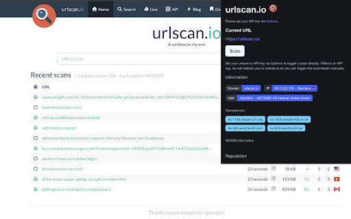 urlscan.io :: A sandbox for the web