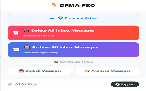 Delete Facebook Messages Fast :: Manage chats in one click delete 🗑️, archive 📂, restore 🔓, or remove Buy/Sell conversations. 🧹