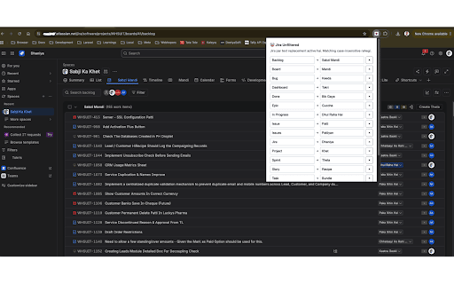 Jira Unfiltered :: Add your own text replacements to customise visible Jira labels.
