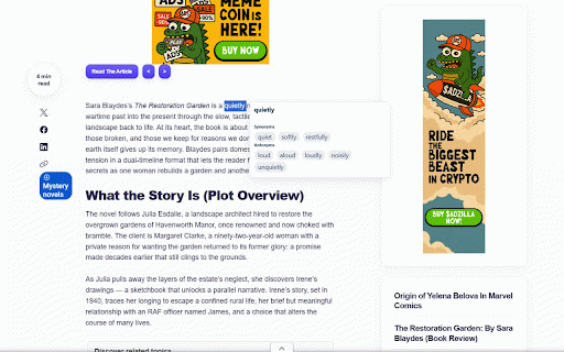 WordWeaver :: Highlight a word on any webpage to see synonyms and antonyms in a clean popup.