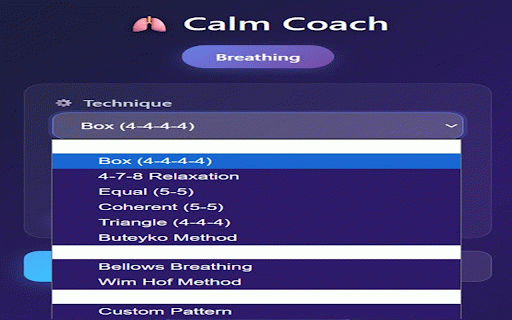 Calm Coach - Breathing Exercises :: Professional breathing coach for stress relief, focus, and relaxation. Master proven breathing techniques with guided sessions.