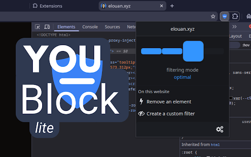 youBlock Lite :: An efficient content blocker. Blocks ads, trackers, miners, and more immediately upon installation.