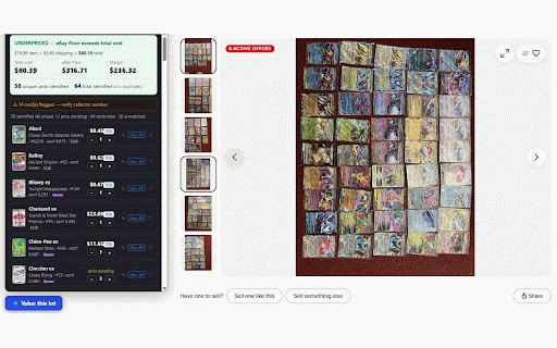 Lot Lemon :: Identify and value every Pokemon card in a lot against the asking price