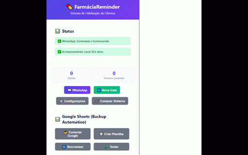 Farmácia Reminder :: Envie lembretes automáticos de medicamentos para seus clientes.