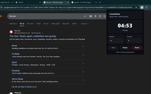 Simple Countdown Timer :: A clean and minimal countdown timer that remembers your timer state.