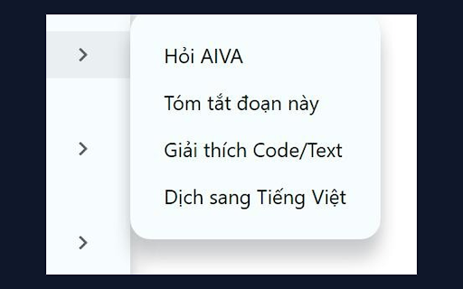 AIVA PromptOS :: AIVA - Trợ lý AI thông minh trên trình duyệt. Phân tích nội dung, tự động hóa quy trình và giải đáp mọi câu hỏi trên mọi trang web.