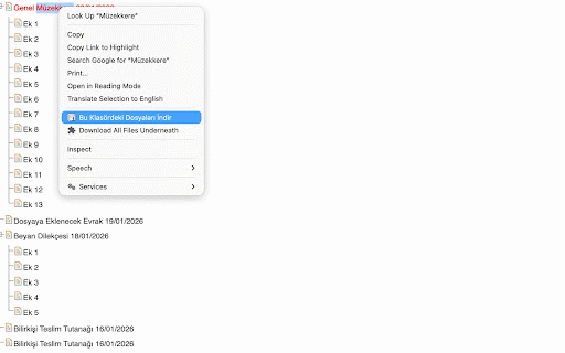 UYAP Toplu İndirme Asistanı (Resmi Uygulama Değildir) :: (Resmi değildir) UYAP'ta seçili klasör altındaki dosyaları topluca indirmeyi sağlar.