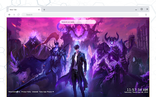Sung Jinwoo Solo Leveling Live Wallpaper :: Step into the world of Sung Jinwoo from Solo Leveling with this exciting live wallpaper extension for Chrome.