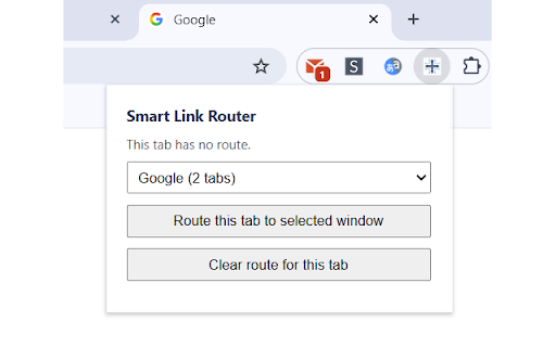 Smart Link Router: Open Tab Links in Another Window :: Route links from a selected tab to a chosen Chrome window and keep multi-window browsing organized. Route as many tabs as you need.