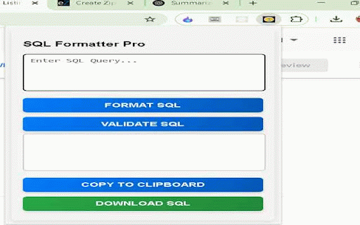 SQL Formatter Pro :: Effortlessly format, validate, and copy SQL queries with SQL Formatter Pro! 🔥 Optimize queries easily.Try now!
