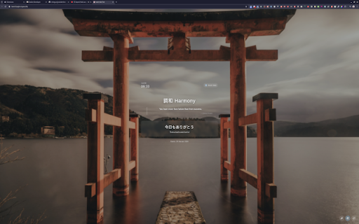 Wabi-Sabi Tab :: Tab baru minimalis dengan nilai filosofi Jepang, kutipan harian, dan ketenangan visual