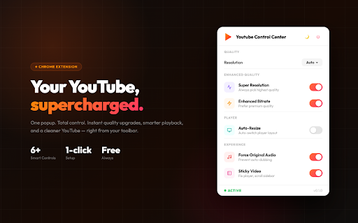 Youtube Control Center :: A powerful extension to control and enhance YouTube