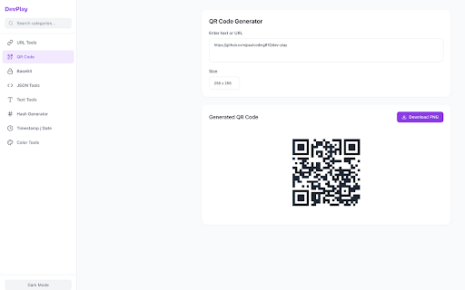 Dev Play :: Developer tools extension with encoders, formatters, and converters