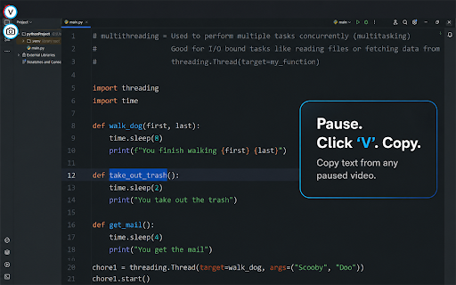 VidText: Copy Text from Video :: VidText: Pause videos to instantly copy text from the screen. 100% local processing. Frames stay on device. Free to use.