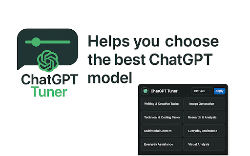 ChatGPT Tuner: Your ChatGPT Power Suite :: Enhance ChatGPT with quick model switching, expert prompts, and chat backups—tools to boost your productivity and creativity.