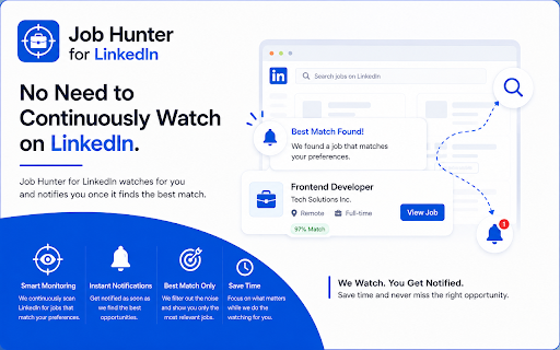 Job Hunter for LinkedIn :: Multi-keyword LinkedIn job finder. Sends results to your dashboard.